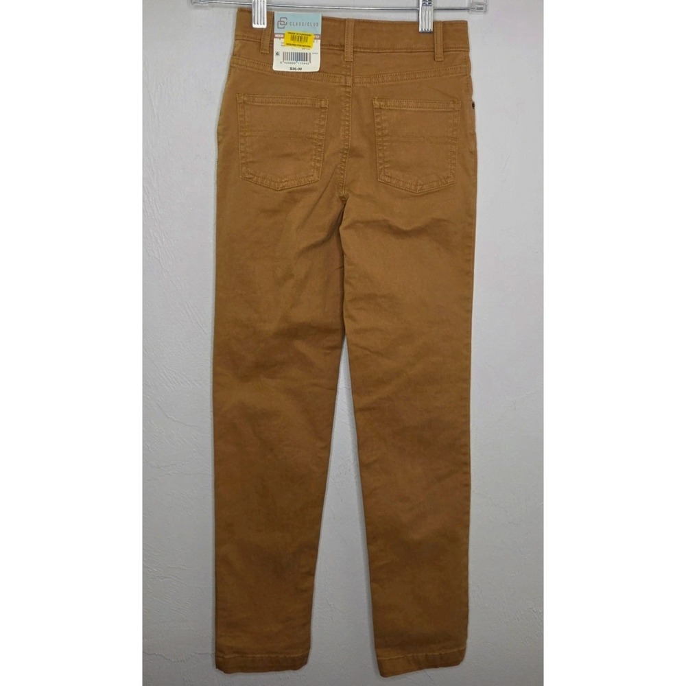 *NEW w/Tags Class/Club Boys Modern Fit Tan/Brown Adjustable Waist‎ Pants Size 7 - Picture 2 of 10